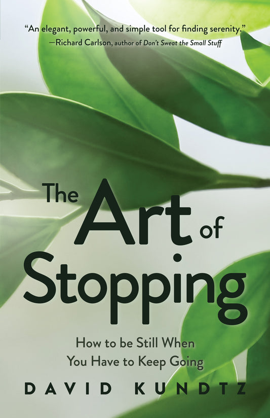 The Art of Stopping: How to Be Still When You Have to Keep Going (Mindfulness Meditation, Coping Skills) by David Kundtz